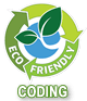 Eco-friendly coding badge